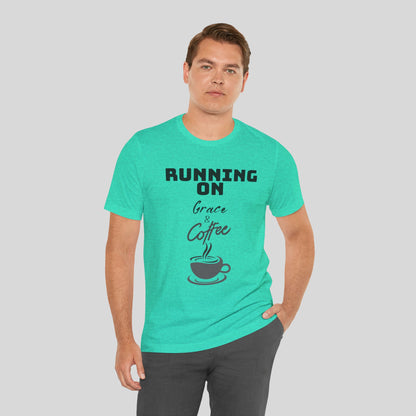 Running on Grace & Coffee Jersey Short Sleeve Tee