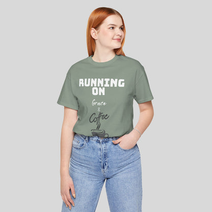 Running on Grace & Coffee Jersey Short Sleeve Tee