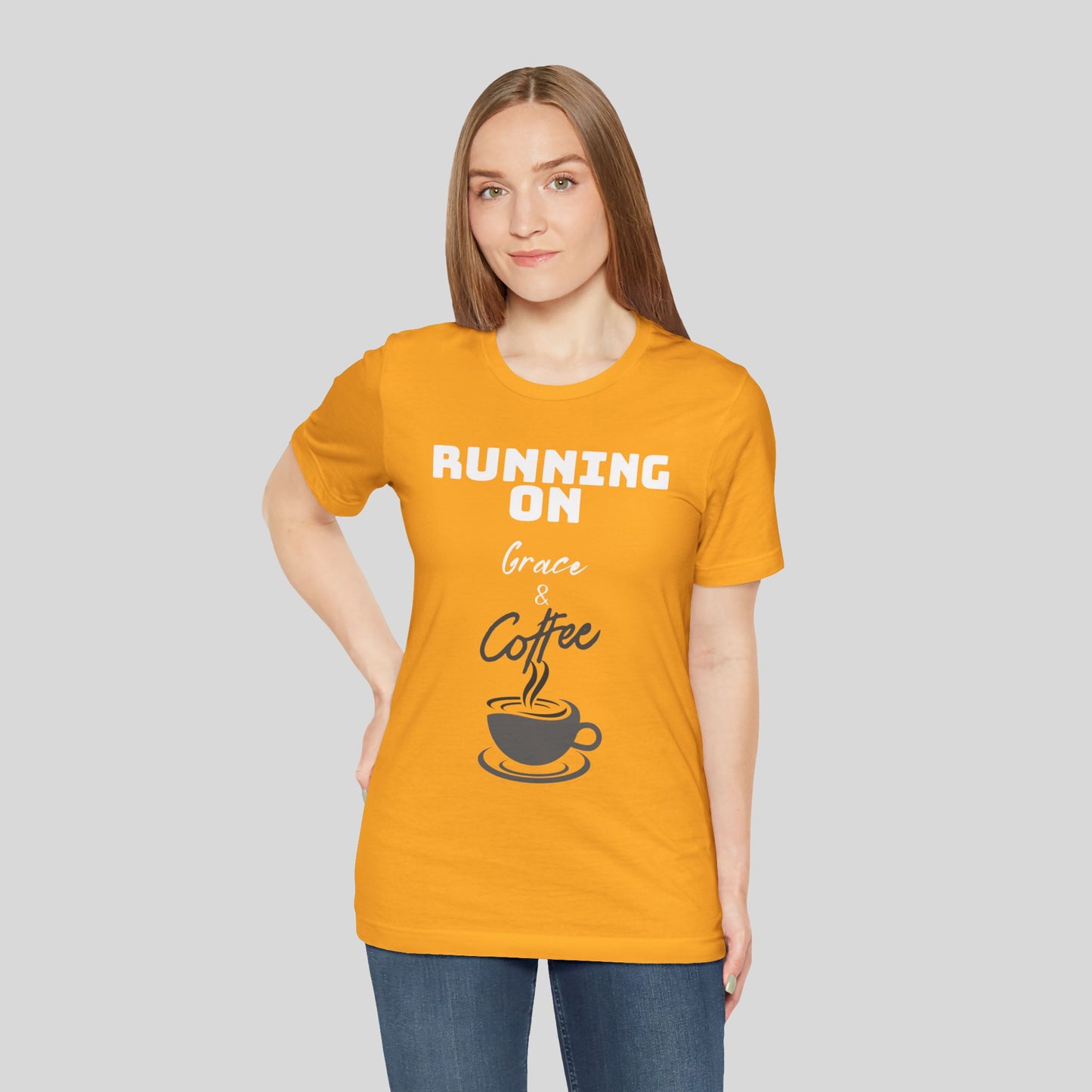 Running on Grace & Coffee Jersey Short Sleeve Tee