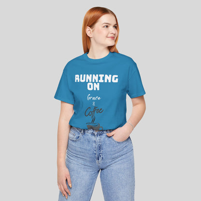 Running on Grace & Coffee Jersey Short Sleeve Tee