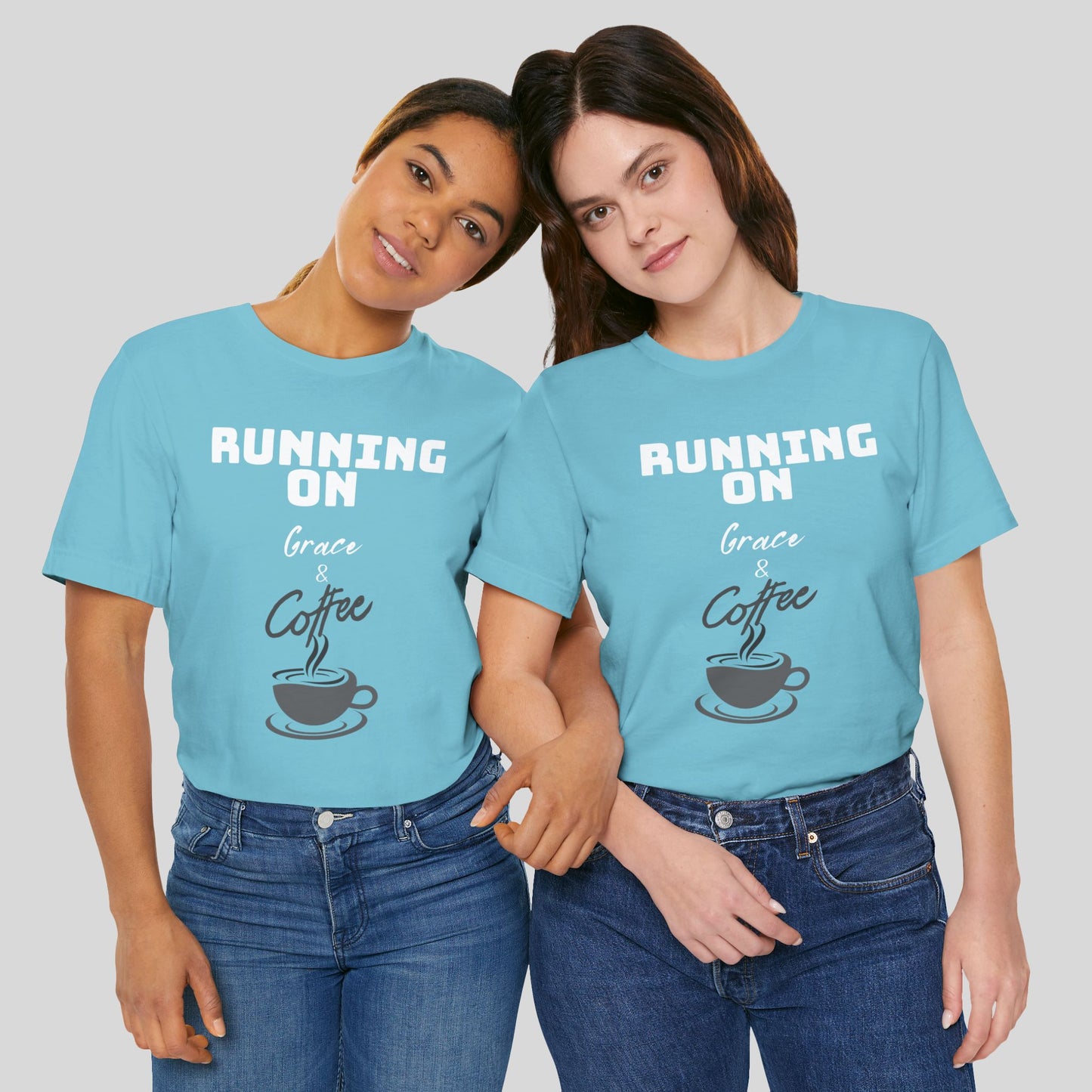 Running on Grace & Coffee Jersey Short Sleeve Tee