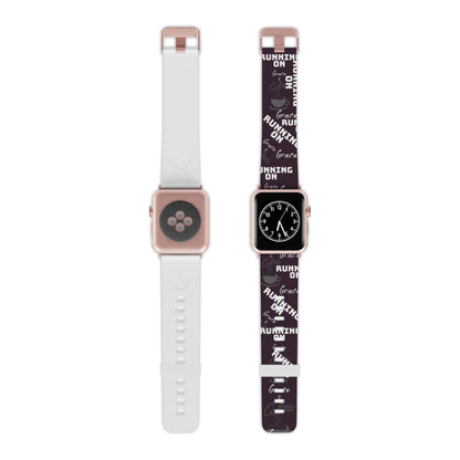 Running on Grace & Coffee Apple Watch Band Design