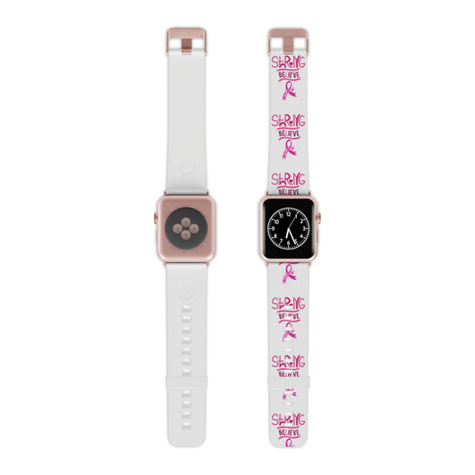 Strength in Belief Breast Cancer Awareness Apple Watch Band