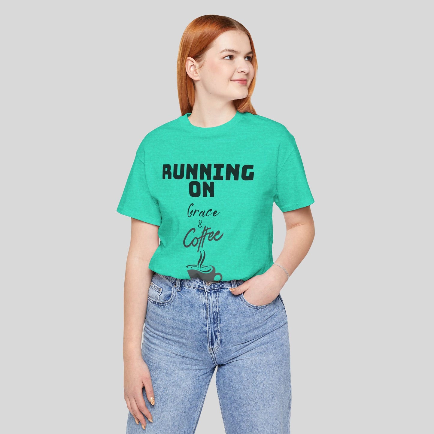 Running on Grace & Coffee Jersey Short Sleeve Tee