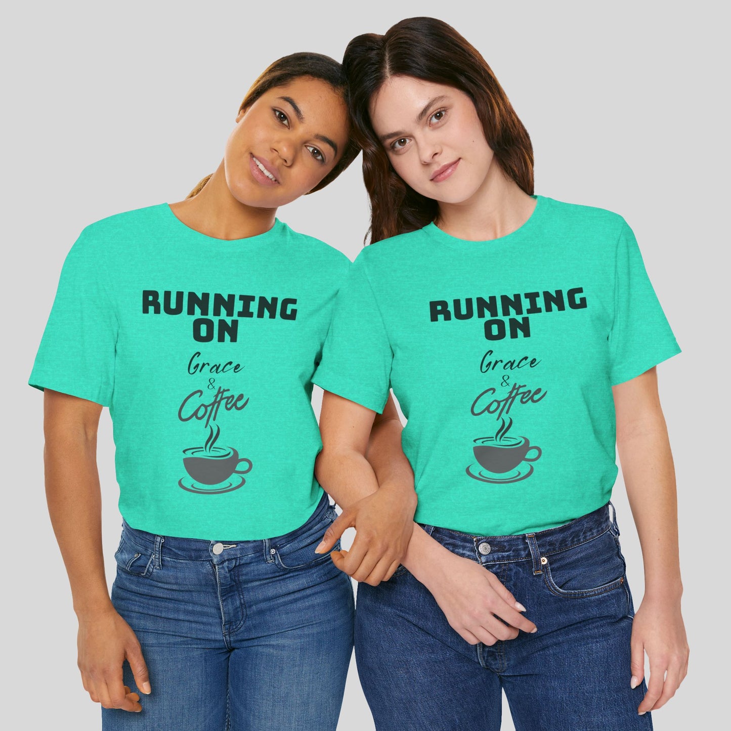 Running on Grace & Coffee Jersey Short Sleeve Tee