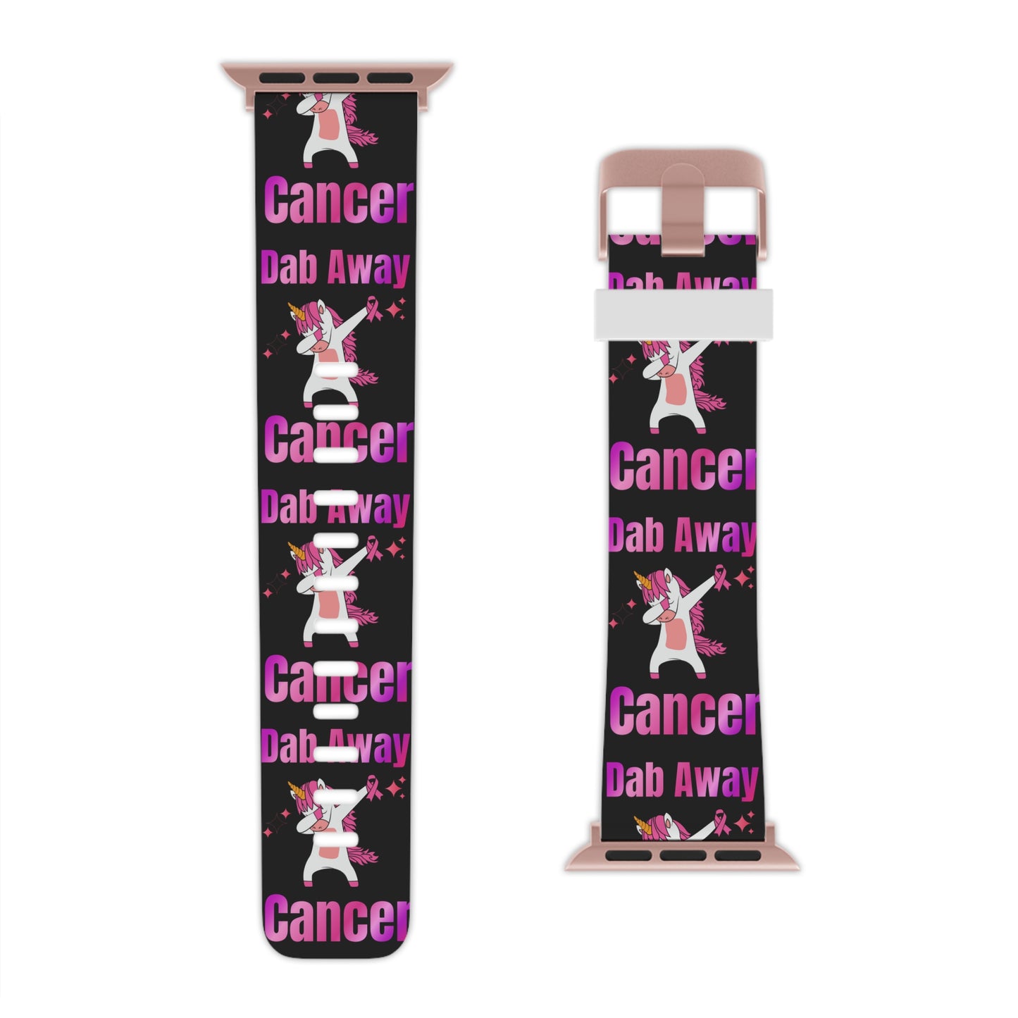 Dab Away Breast Cancer Awareness Apple Watch Band