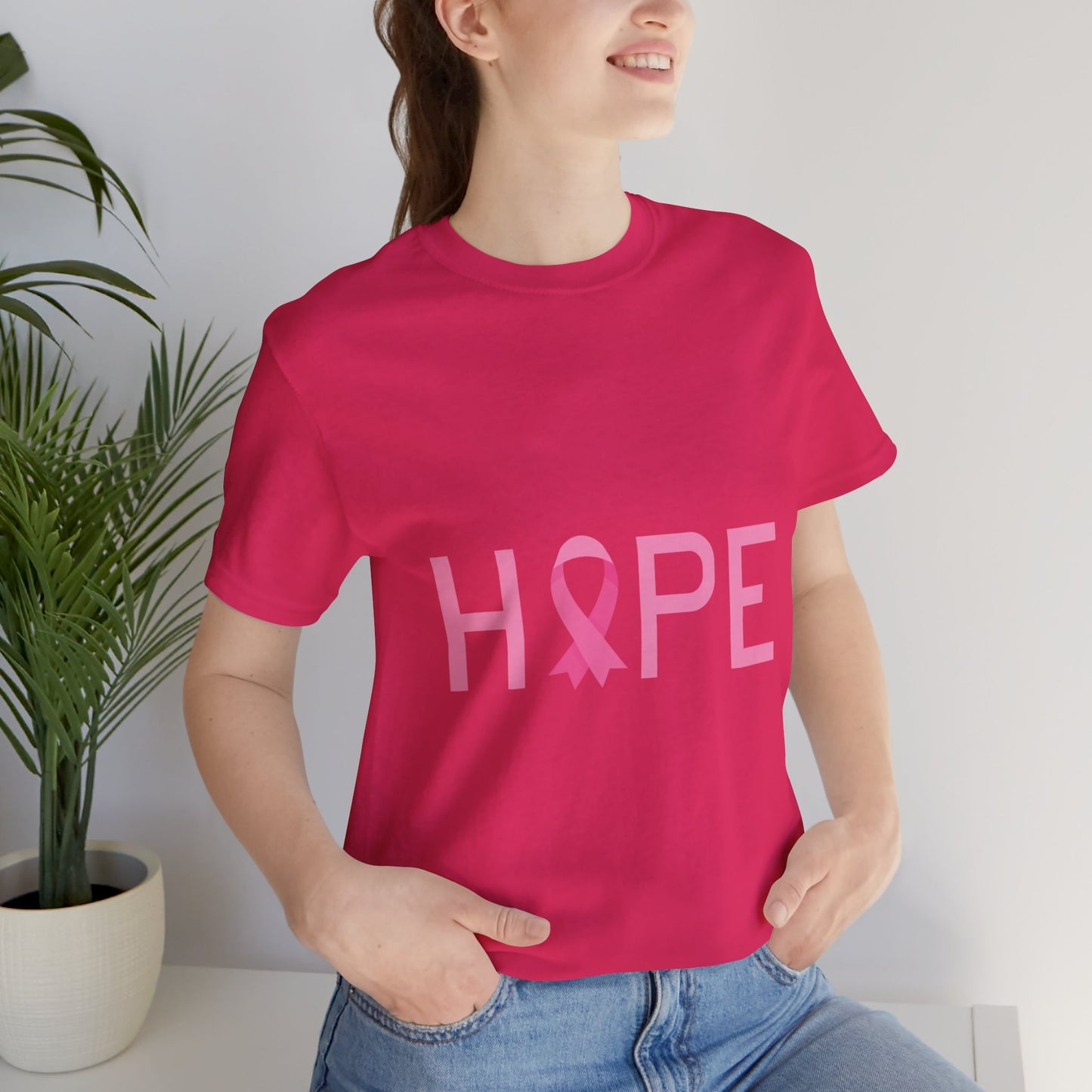 Hope Ribbon Unisex Jersey Short Sleeve Tee