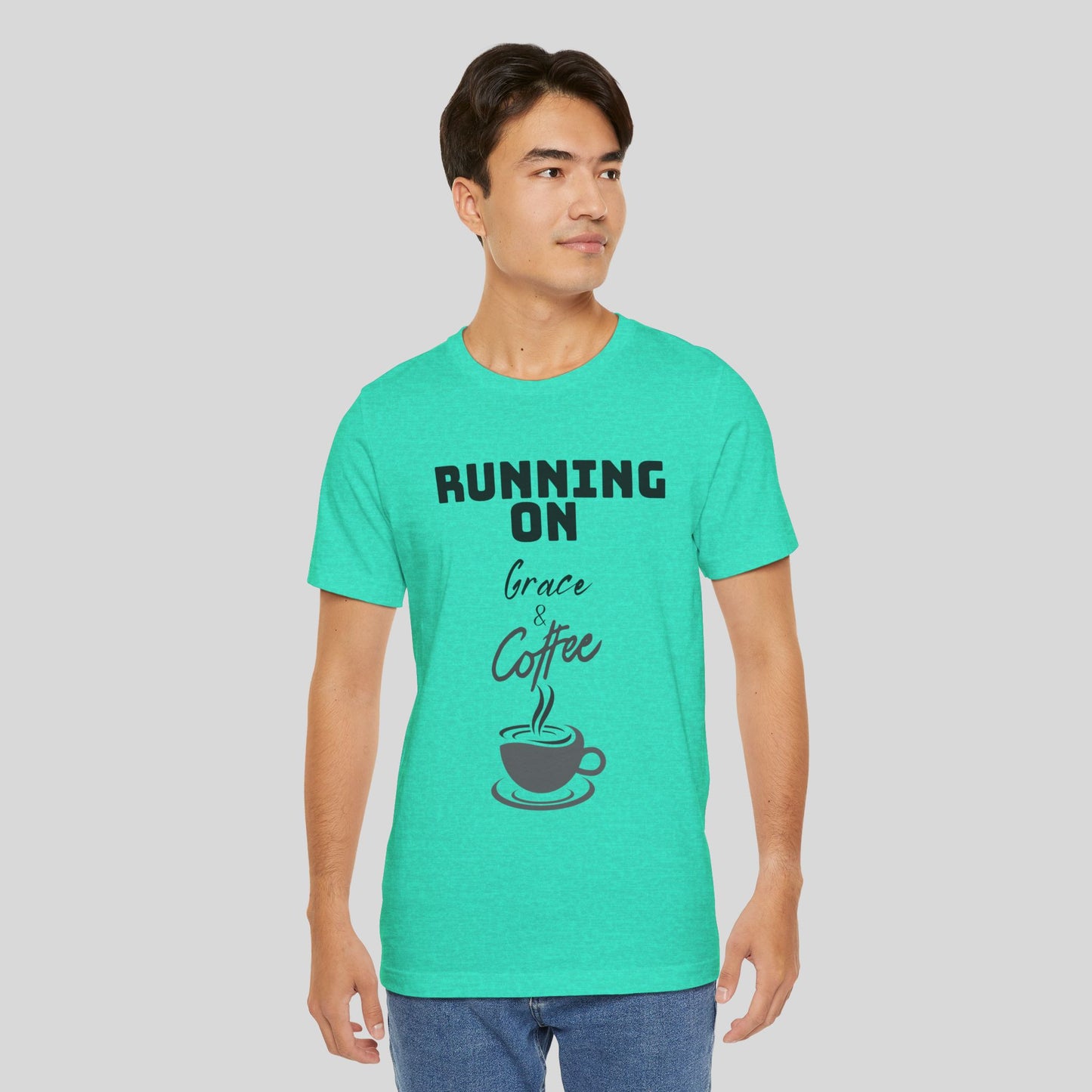 Running on Grace & Coffee Jersey Short Sleeve Tee