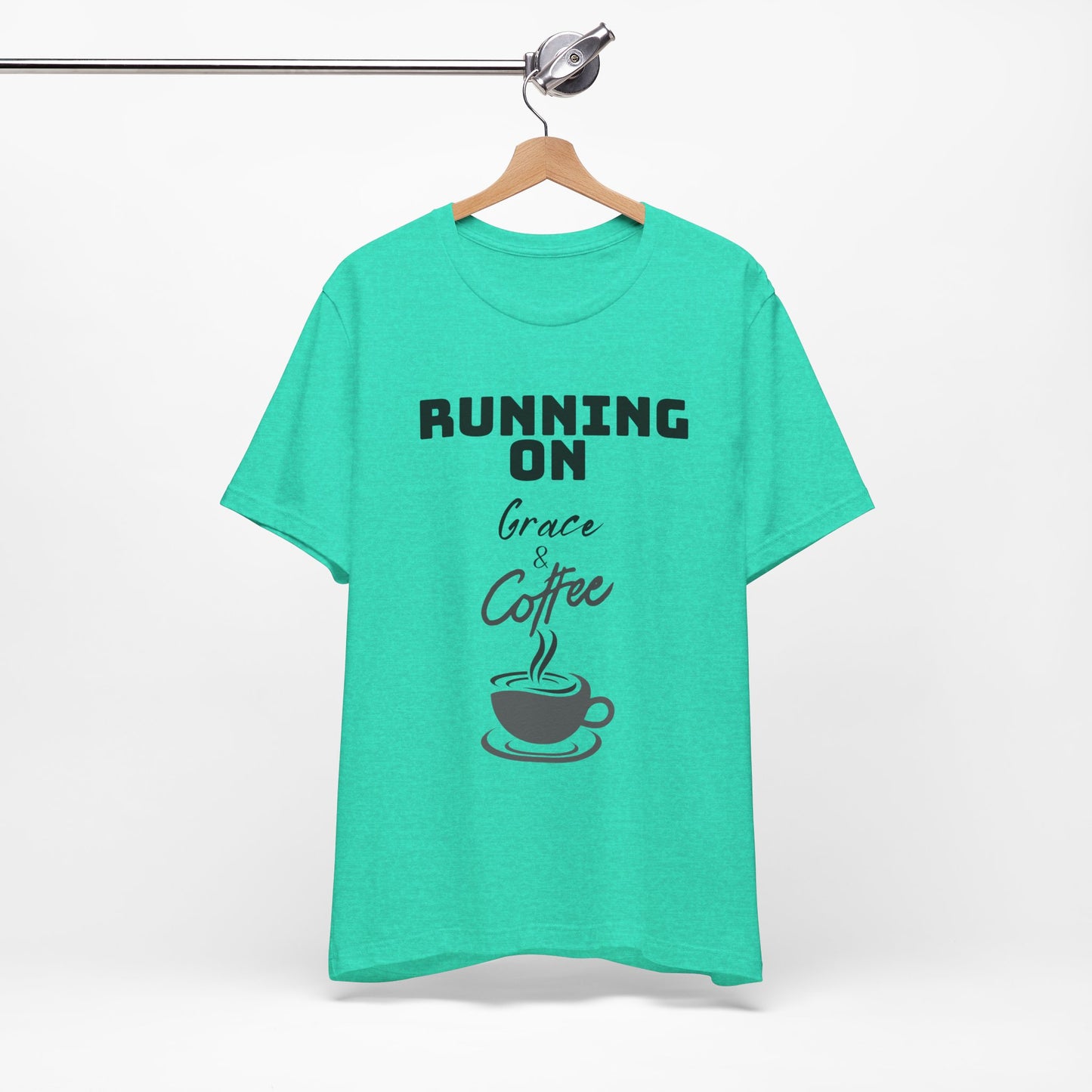 Running on Grace & Coffee Jersey Short Sleeve Tee