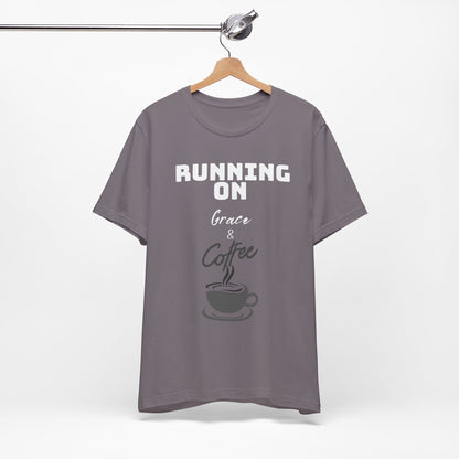 Running on Grace & Coffee Jersey Short Sleeve Tee