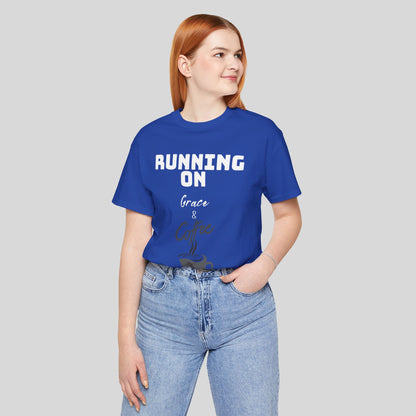 Running on Grace & Coffee Jersey Short Sleeve Tee