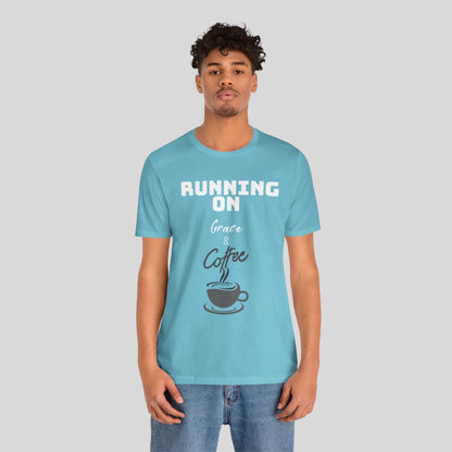 Running on Grace & Coffee Jersey Short Sleeve Tee