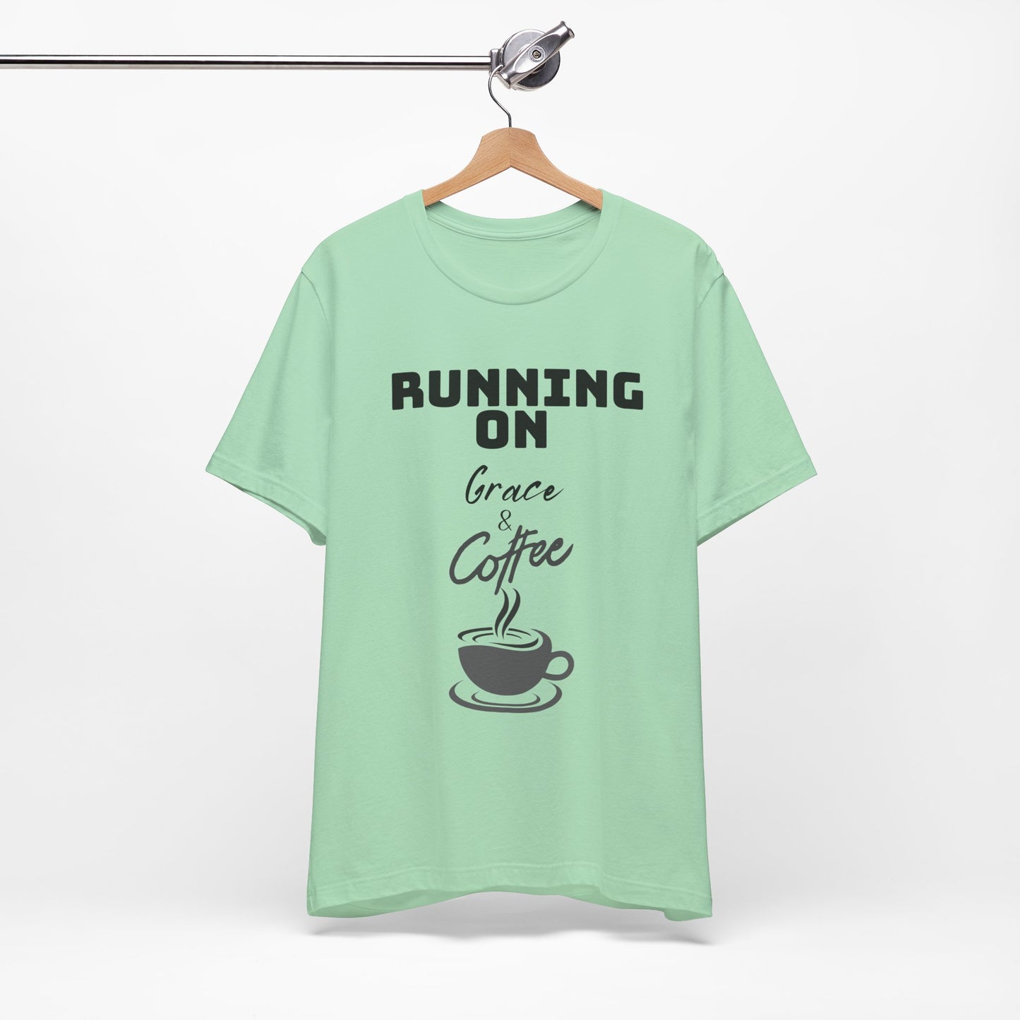 Running on Grace & Coffee Jersey Short Sleeve Tee