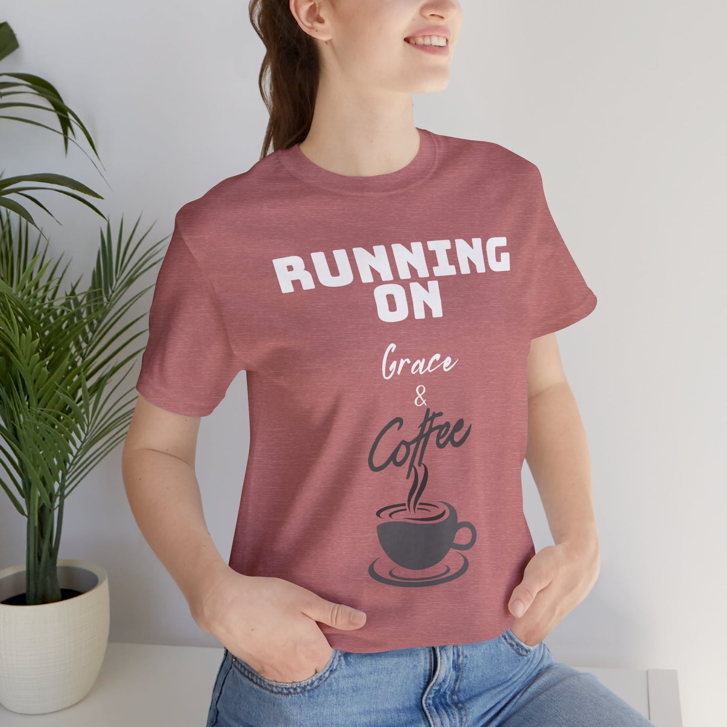 Running on Grace & Coffee Jersey Short Sleeve Tee