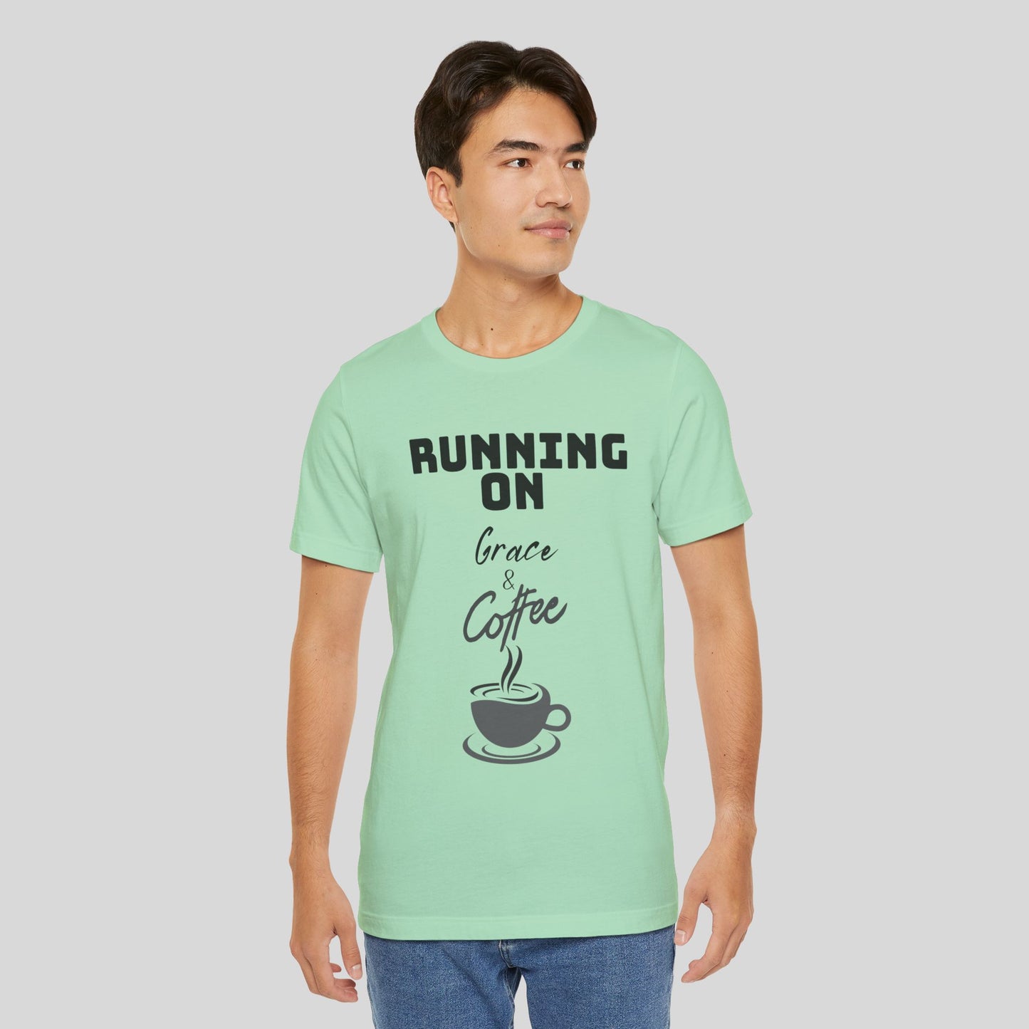 Running on Grace & Coffee Jersey Short Sleeve Tee