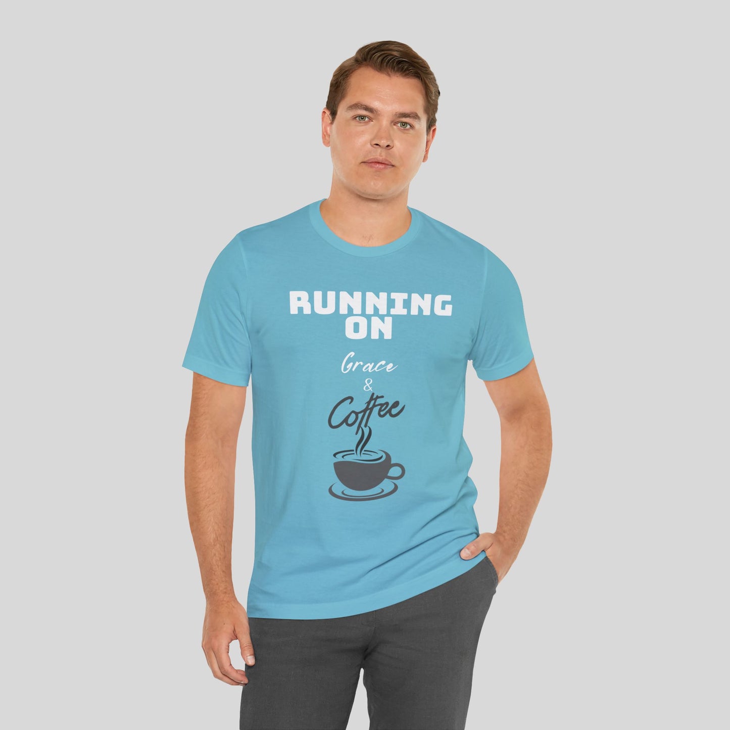 Running on Grace & Coffee Jersey Short Sleeve Tee