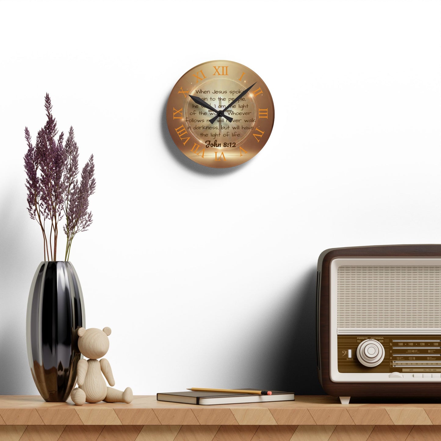 Light of Life Acrylic Wall Clock