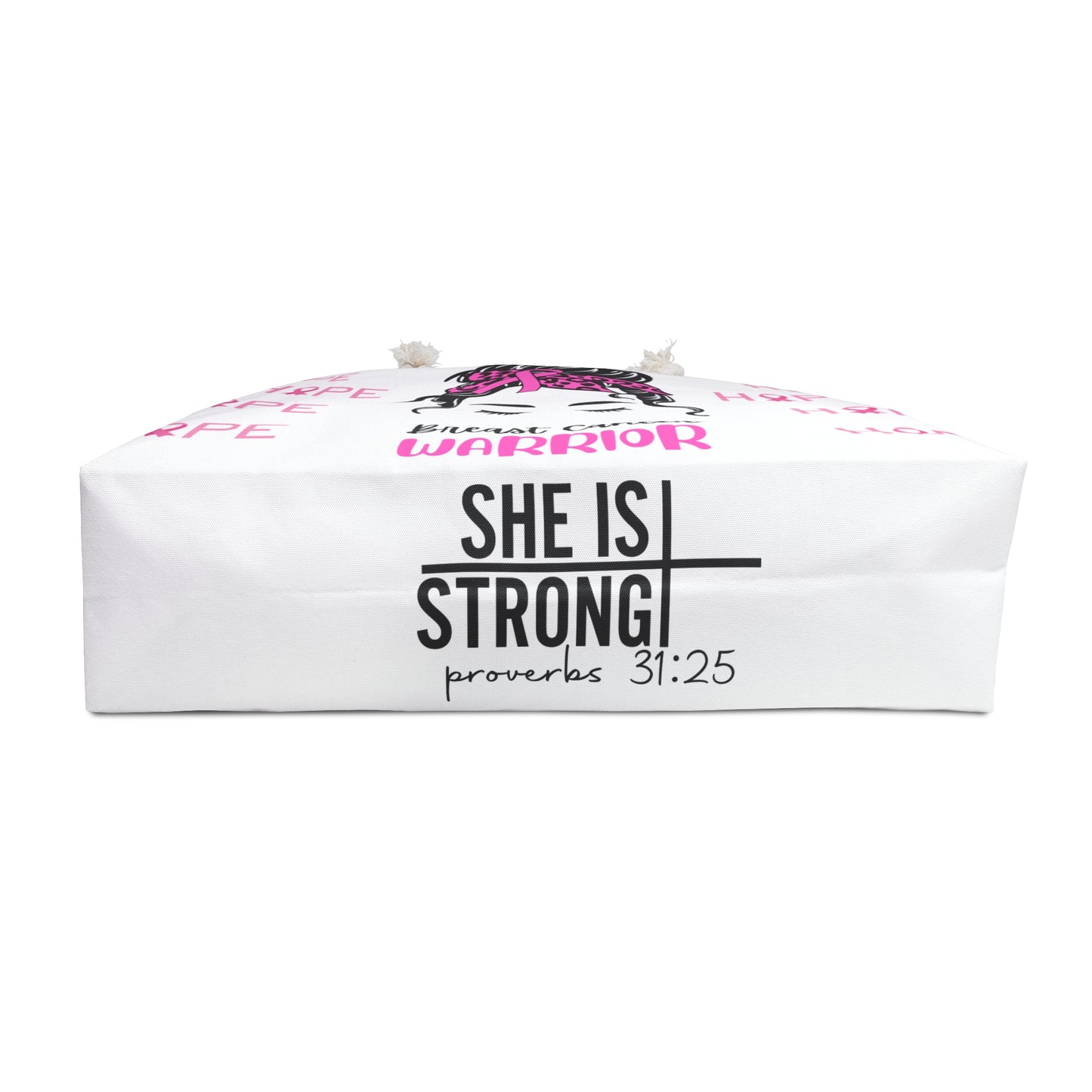 White Breast Cancer Warrior Weekender Tote Bag