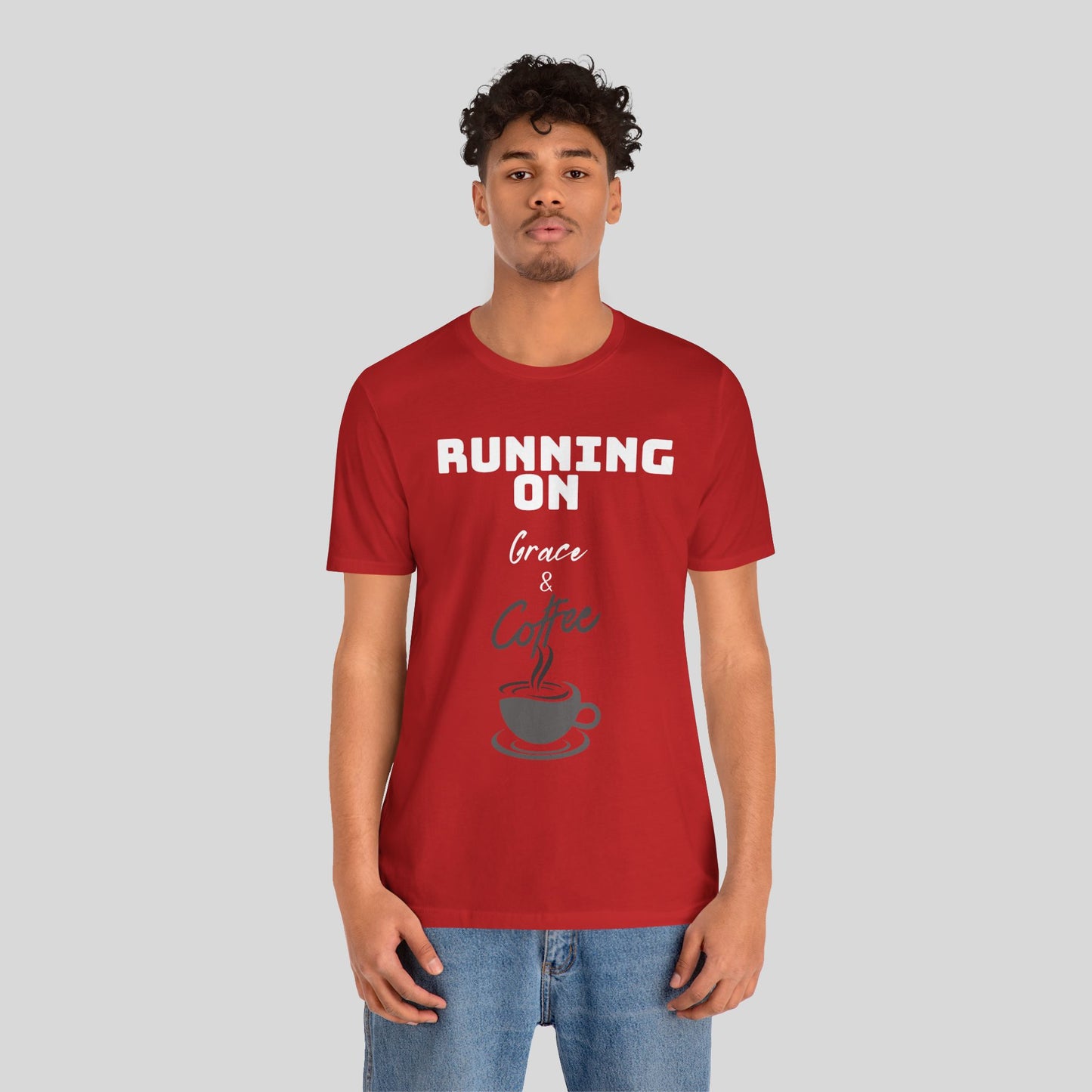 Running on Grace & Coffee Jersey Short Sleeve Tee