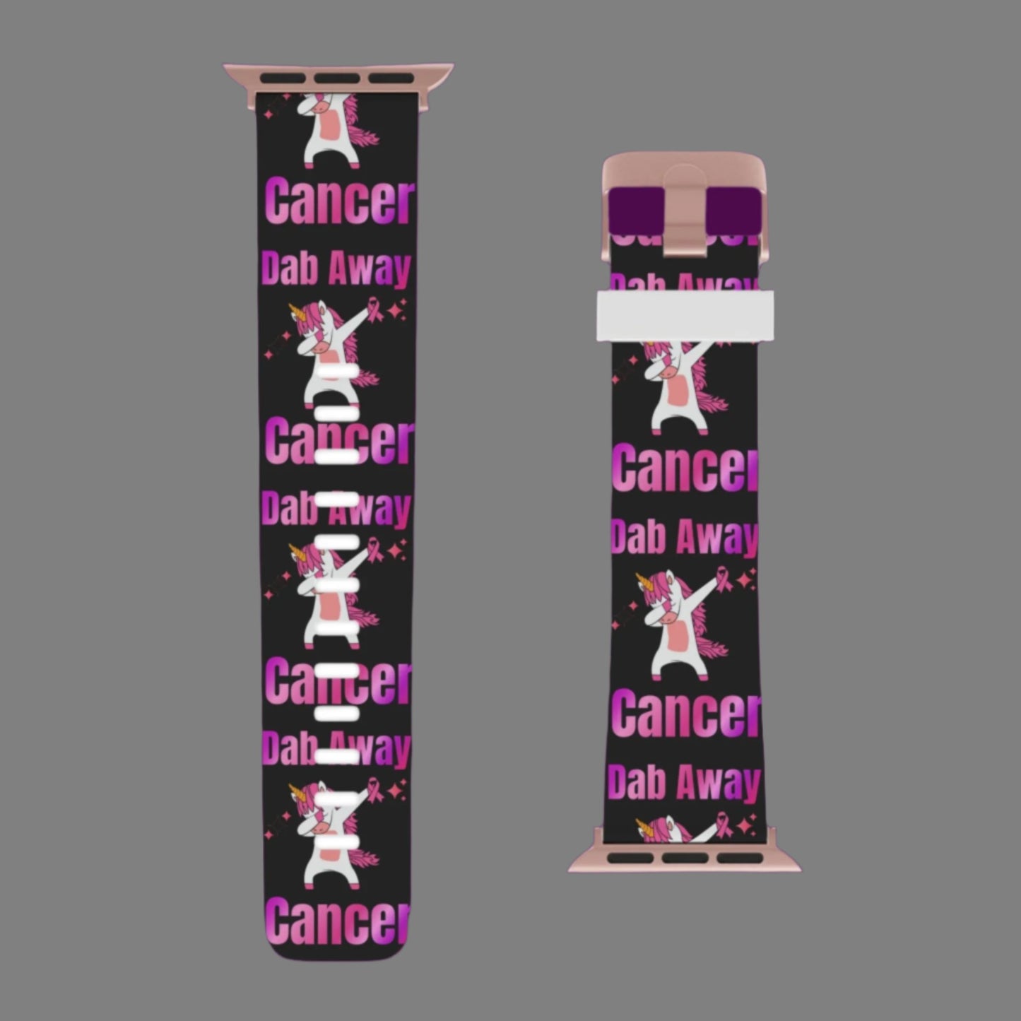 Dab Away Breast Cancer Awareness Apple Watch Band