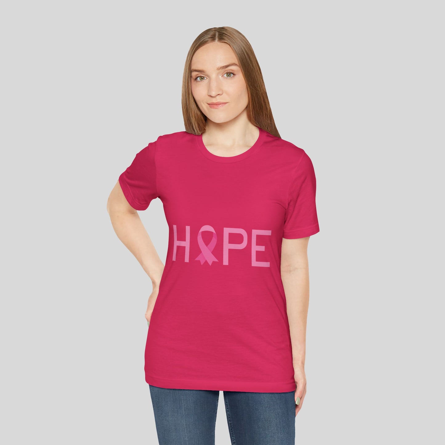 Hope Ribbon Unisex Jersey Short Sleeve Tee