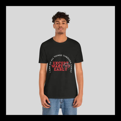 All Things... Except Mornings Jersey Short Sleeve Tee T-Shirt