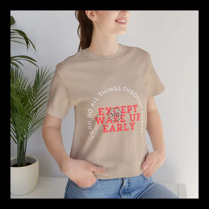 All Things... Except Mornings Jersey Short Sleeve Tee T-Shirt