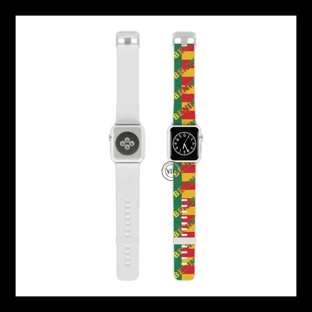 Benin Pride Watch Band Design 8’’ × 0.75’’ / 38 - 40 Mm Silver Accessories