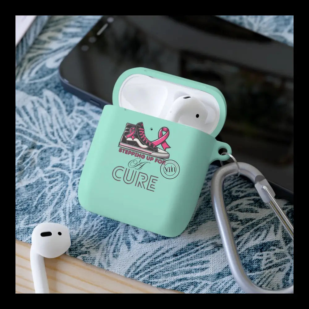 Breast Cancer Cure Climber Airpods And Pro Case Cover / Mint Accessories