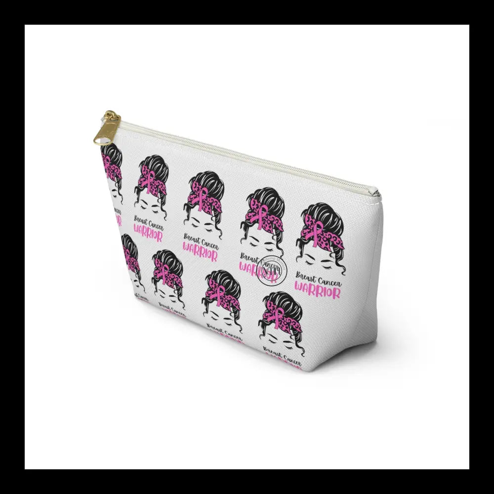 Breast Cancer Warrior Pouch W T-Bottom. Bags