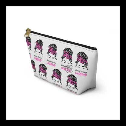 Breast Cancer Warrior Pouch W T-Bottom. Bags