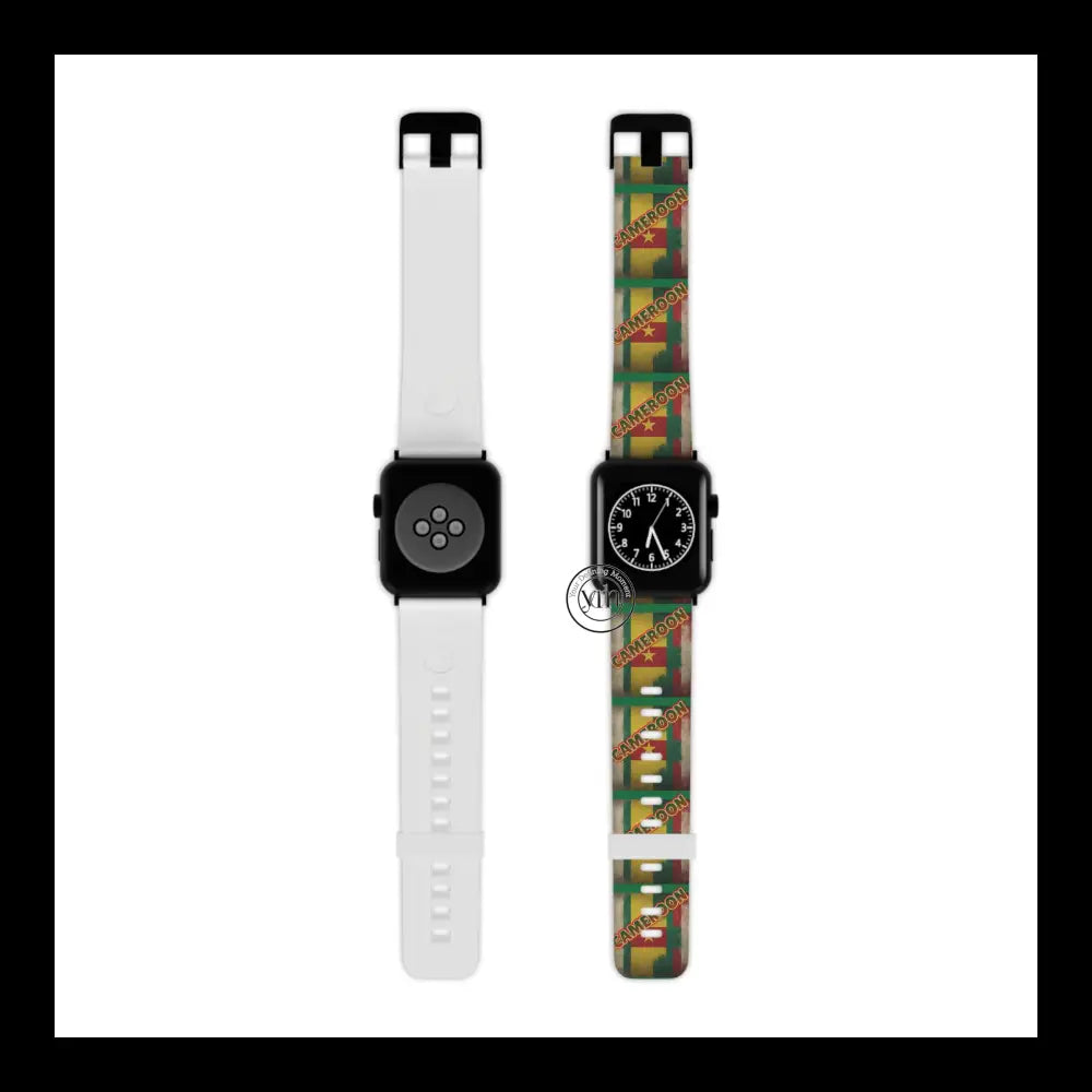 Cameroon Pride Apple Watch Band Design 7.5’’ × 0.75’’ / 38 - 40 Mm Black Accessories