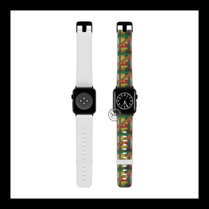 Cameroon Pride Apple Watch Band Design 7.5’’ × 0.75’’ / 42 - 44 Mm Black Accessories