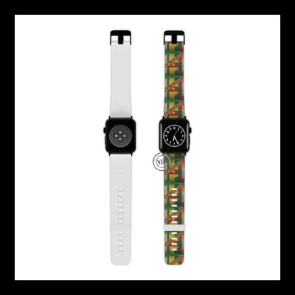 Cameroon Pride Apple Watch Band Design 8’’ × 0.75’’ / 38 - 40 Mm Black Accessories