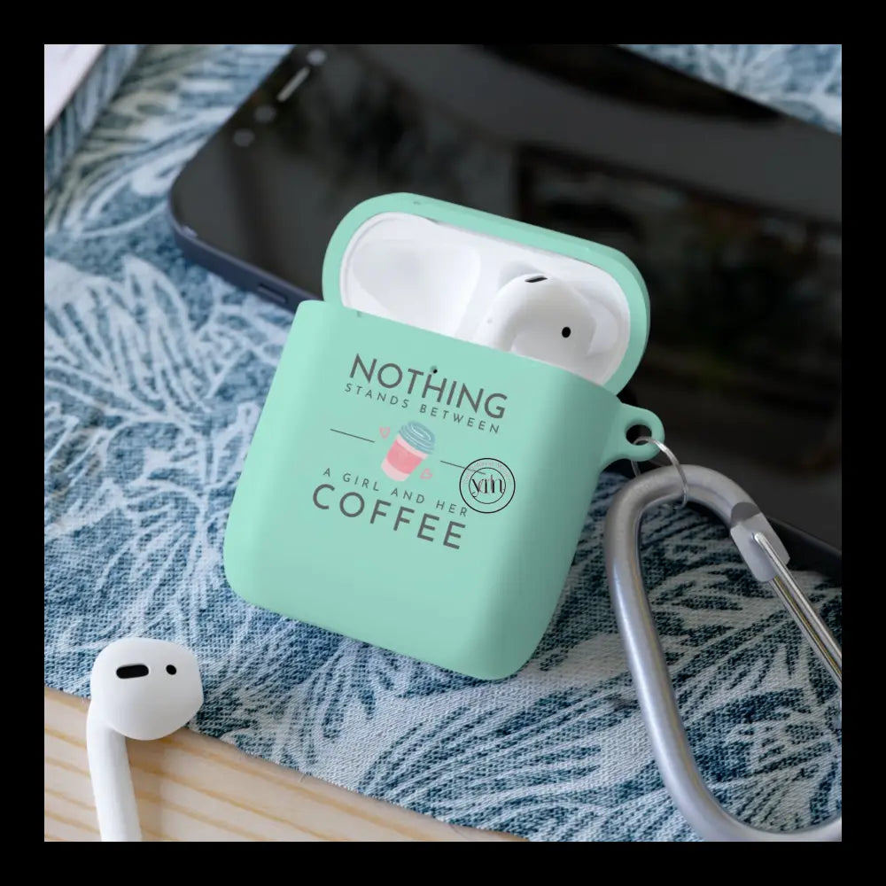 Coffee Lover’s & Caffeine Beat Vibe Airpods And Pro Case Cover / Mint Accessories