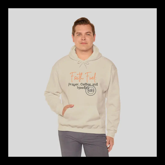 Faith Fuel Hoodie Sand / S