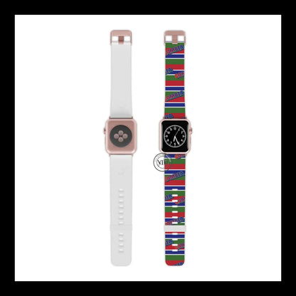 Gambian Pride Apple Watch Band Design 8’’ × 0.75’’ / 38 - 40 Mm Rose Gold Accessories