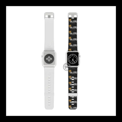 Glory Be To God Apple Watch Band 7.5’’ × 0.75’’ / 42 - 44 Mm Silver Accessories