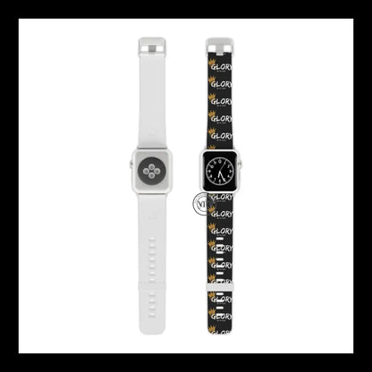 Glory Be To God Apple Watch Band 8’’ × 0.75’’ / 38 - 40 Mm Silver Accessories