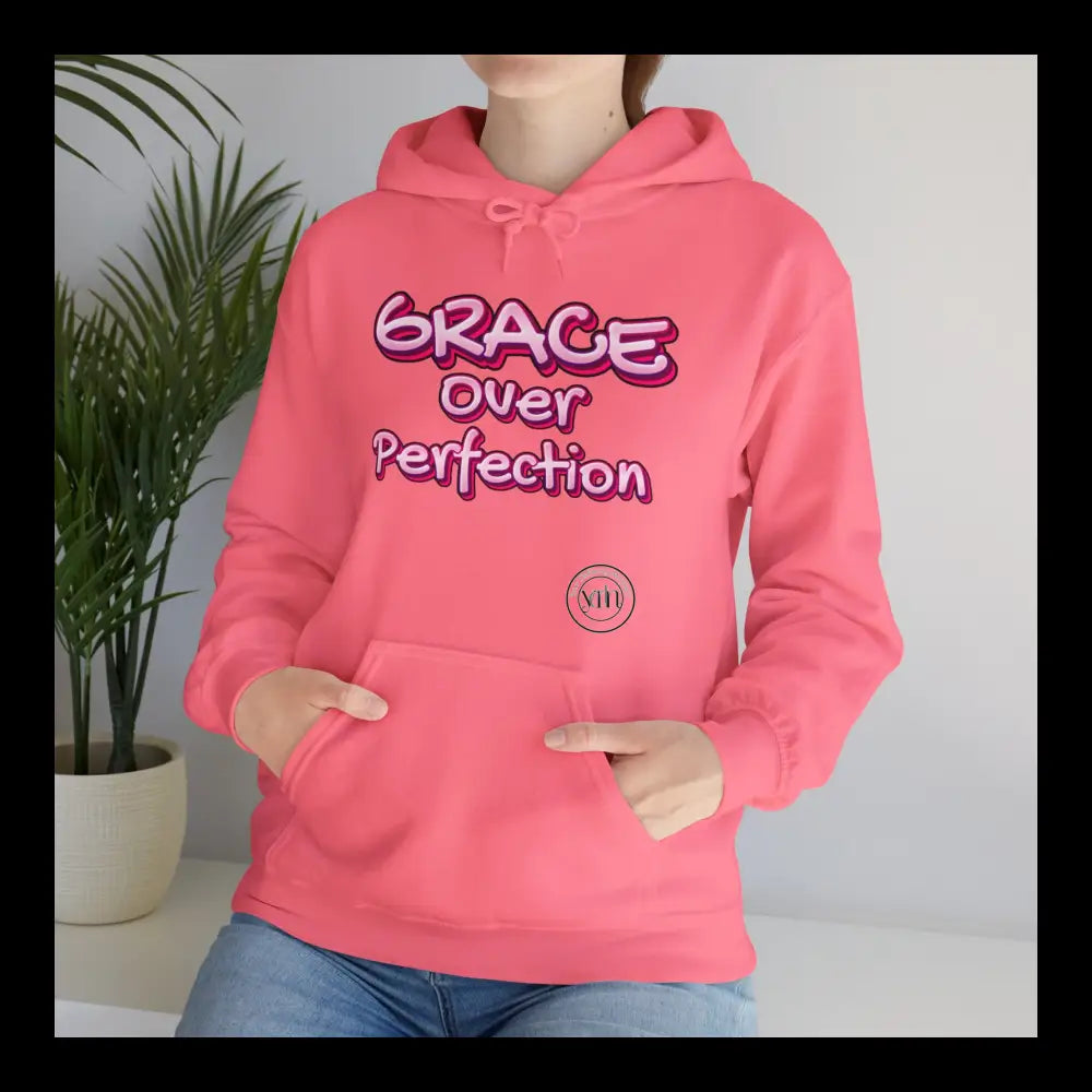 Grace Over Perfection Pink Hoodie