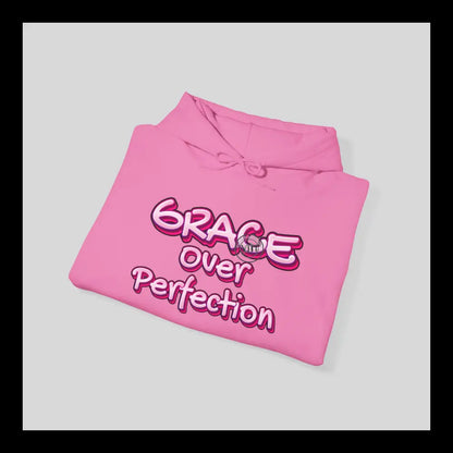 Grace Over Perfection Pink Hoodie