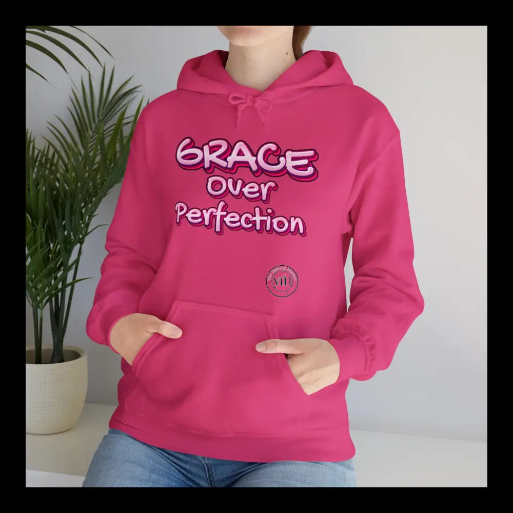 Grace Over Perfection Pink Hoodie