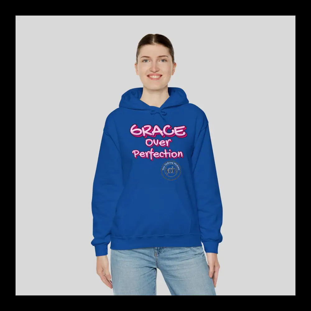 Grace Over Perfection Pink Hoodie