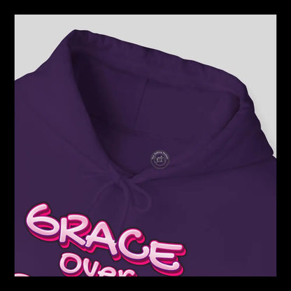 Grace Over Perfection Pink Hoodie