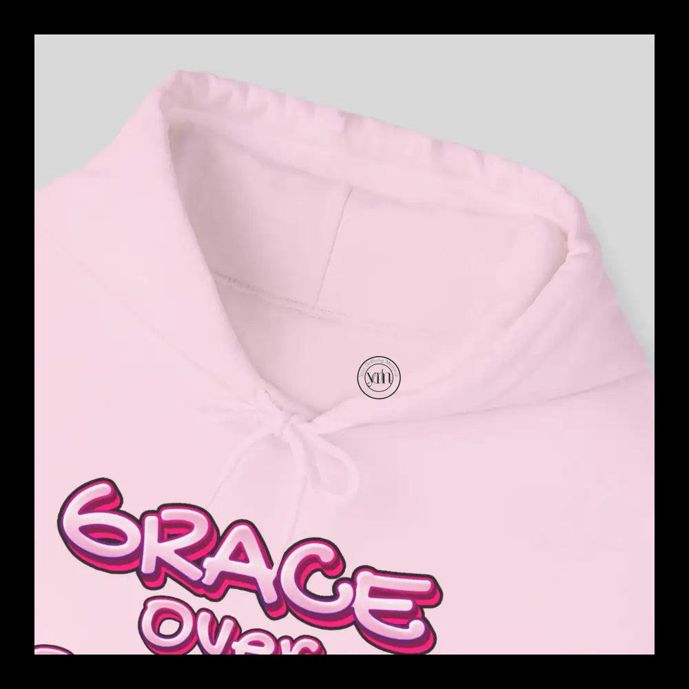 Grace Over Perfection Pink Hoodie