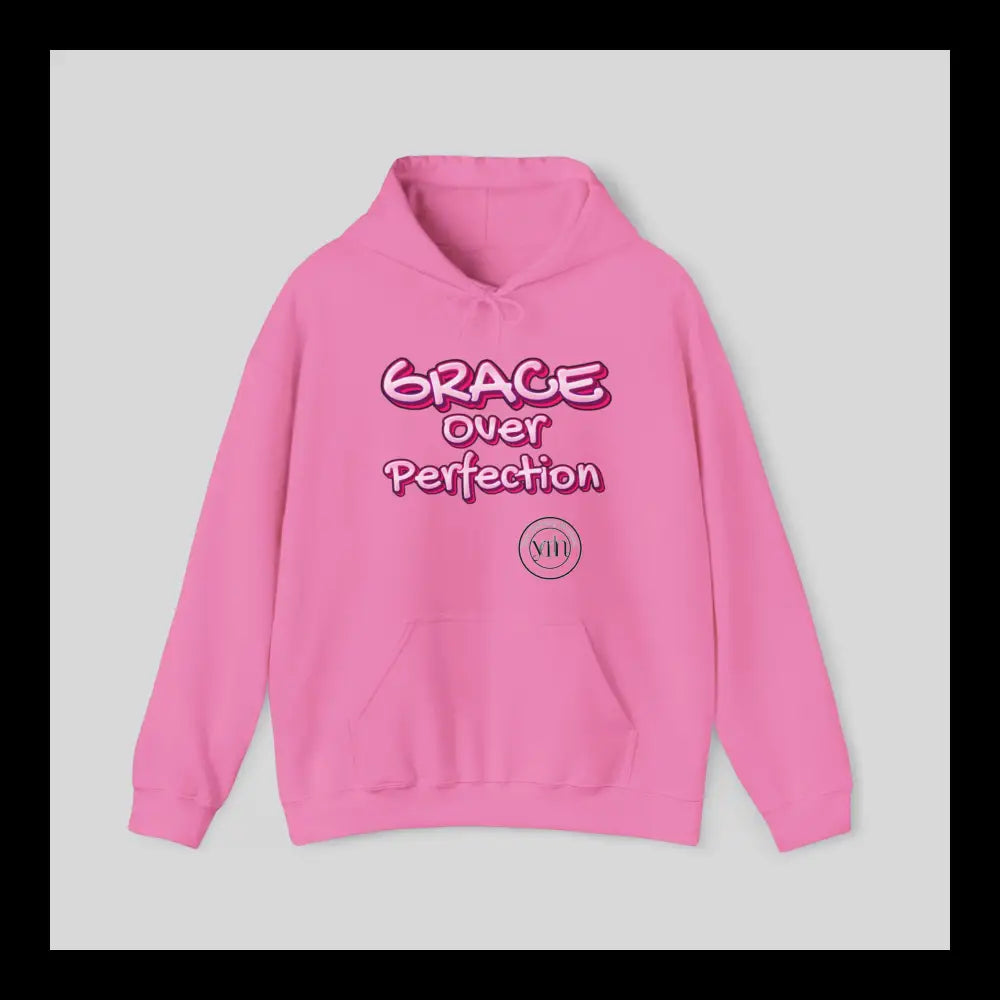 Grace Over Perfection Pink Hoodie