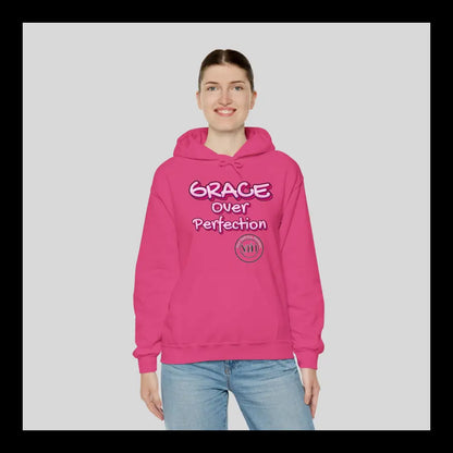 Grace Over Perfection Pink Hoodie