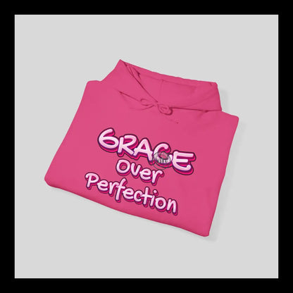 Grace Over Perfection Pink Hoodie