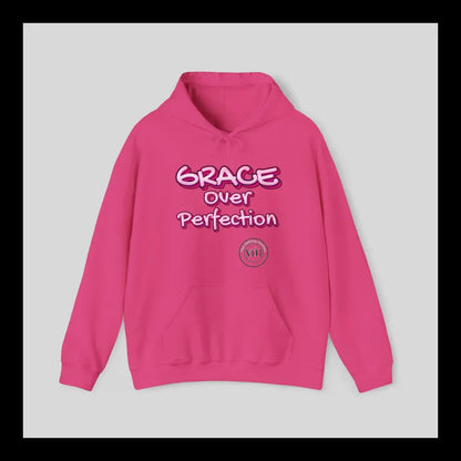 Grace Over Perfection Pink Hoodie