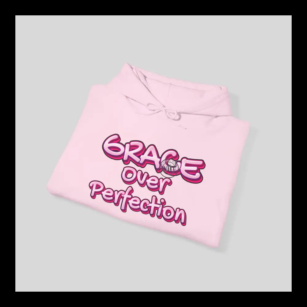 Grace Over Perfection Pink Hoodie